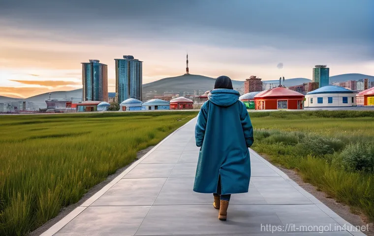 몽골의 현대적인 생활 방식 - Prompt 1: Ulaanbaatar's Blended Horizon** 몽골의 현대적인 생활 방식 - Prompt 1: Ulaanbaatar's Blended Horizon**