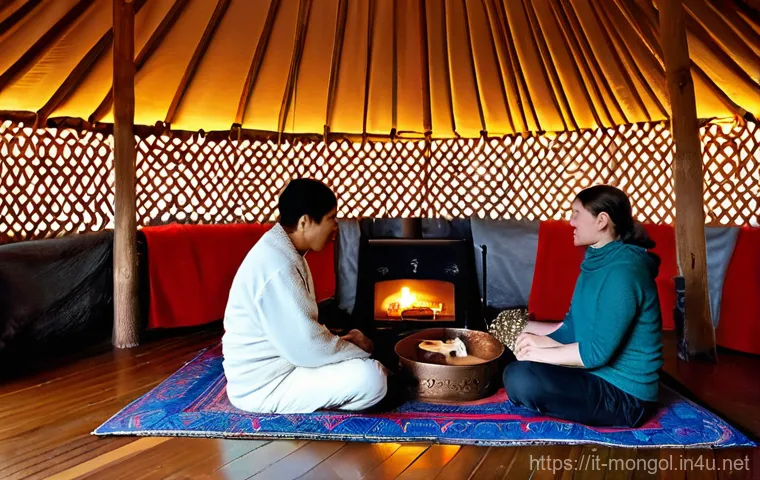 몽골의 전통 천막 사용법 - **Image Prompt: "The Art of Assembly: Nomadic Lego - A Masterpiece of Lightweight Engineering"**
   ...