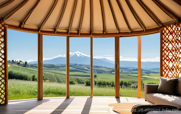 몽골의 전통 천막 사용법 - **Image Prompt: "The Warm Heart of the Yurt: Heating and Insulation - Life and Warmth in Harmony"**
...