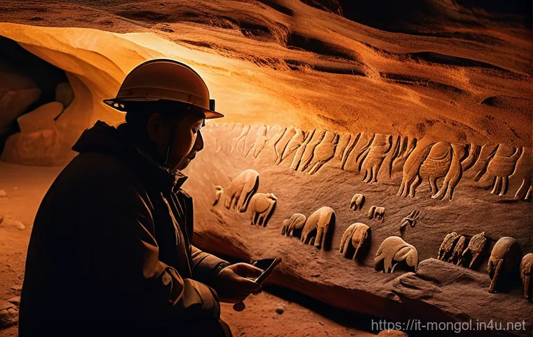 몽골 동굴 탐험 - **Prompt:** A brave female cave explorer, fully equipped, stands in a dimly lit, vast Mongolian cave... 몽골 동굴 탐험 - **Prompt:** A brave female cave explorer, fully equipped, stands in a dimly lit, vast Mongolian cave...