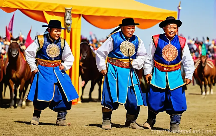 몽골 유목민 생활 속의 철학 - **Herders and Horses on the Expansive Steppe:**
    "A breathtaking panoramic view of the vast, roll...