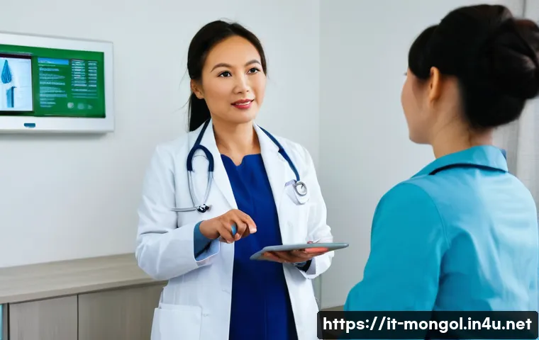 몽골에서의 의료 시스템 - Ulaanbaatar Modern Clinic Consultation**

"A brightly lit, minimalist clinic consultation room in Ul...