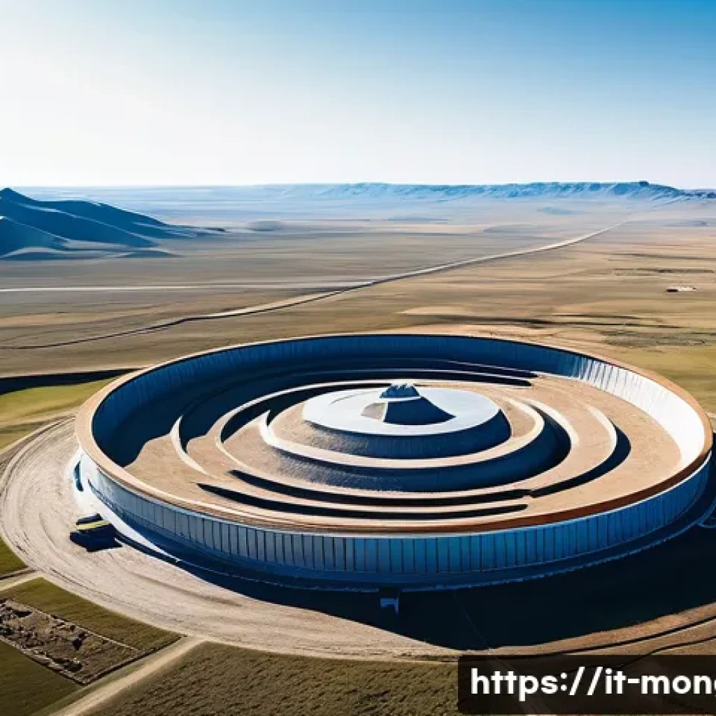 몽골 고대 유적지 - **AI-Powered Archaeological Discovery in the Mongolian Steppe:**
"A panoramic view of the vast, ...