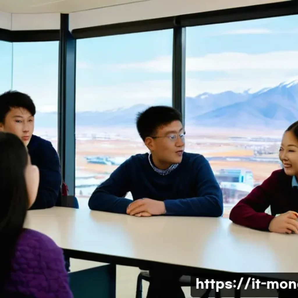 몽골 대학교 입학 방법 - **Prompt 1: Modern Mongolian Academia**
"A diverse group of university students, representing va...