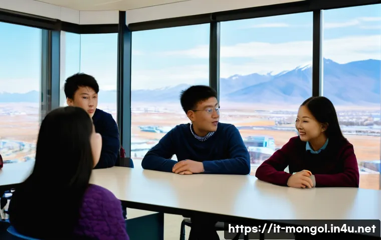 몽골 대학교 입학 방법 - **Prompt 1: Modern Mongolian Academia**
"A diverse group of university students, representing va...